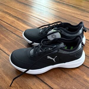 Puma Black and White Athletic Shoes